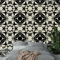 An interior with a modern and elegant accent wall

