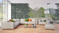 Minimalist jungle wallpaper for nurseries C485
