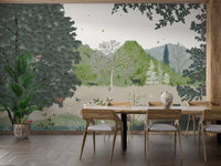Nature-inspired kids jungle wall mural C485