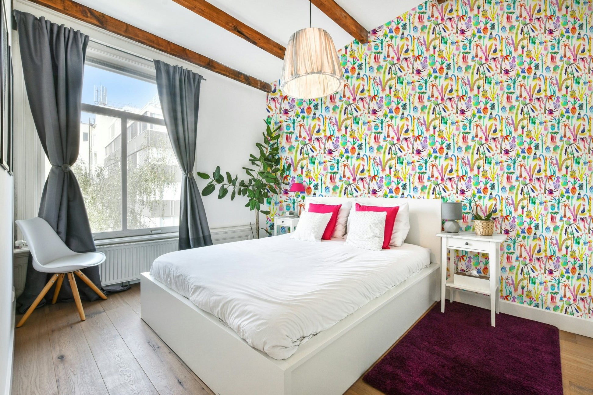 Fantasy plant mural for walls

