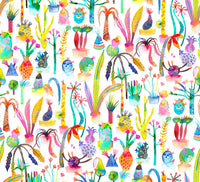 Vibrant garden wallpaper for kids

