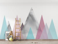 Dreamy Kids Pastel Mountain Wall Mural Mountain-10
