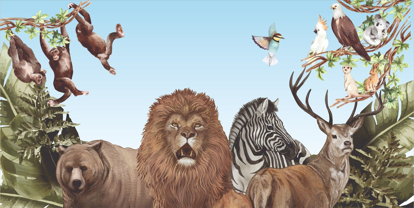 Jungle Safari Wallpaper Mural