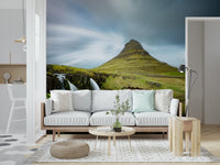 A serene Icelandic landscape wall mural for dramatic decor.