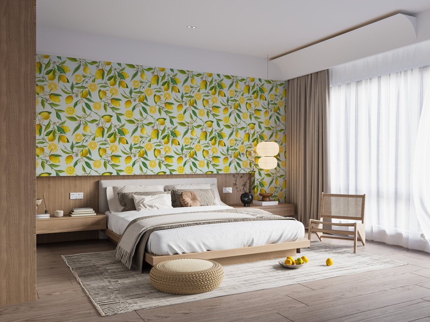 Lemon Design Wallpaper Mural for unique interiors Floral-01-3
