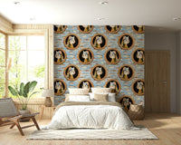 Kitty Vermeer's Sea wall mural used as a calming feature wall in a lounge.