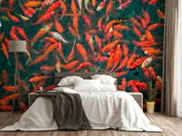 Blue and green swirling water
