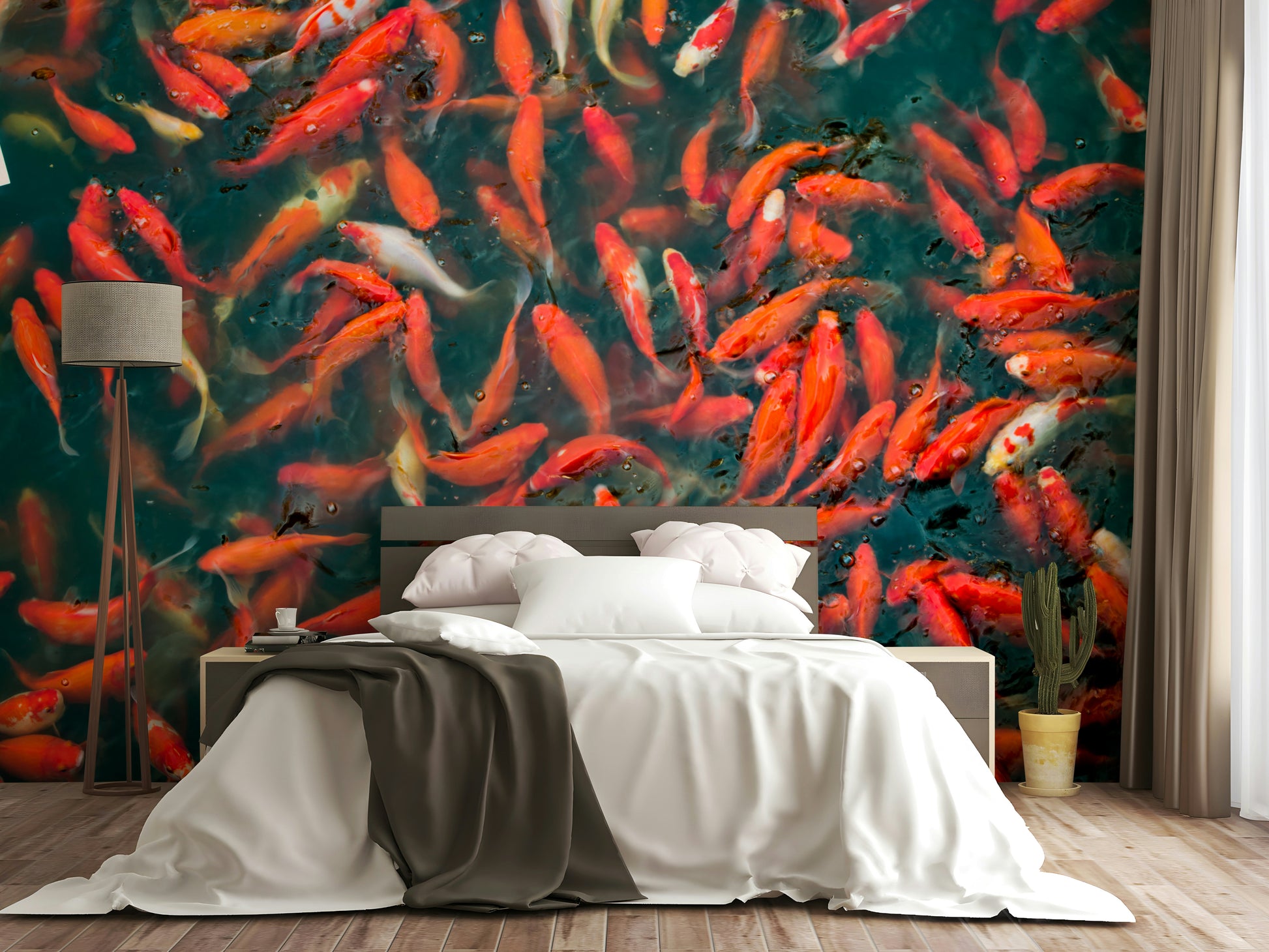 Blue and green swirling water
