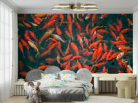 Koi Pond Swirl Wall Mural

