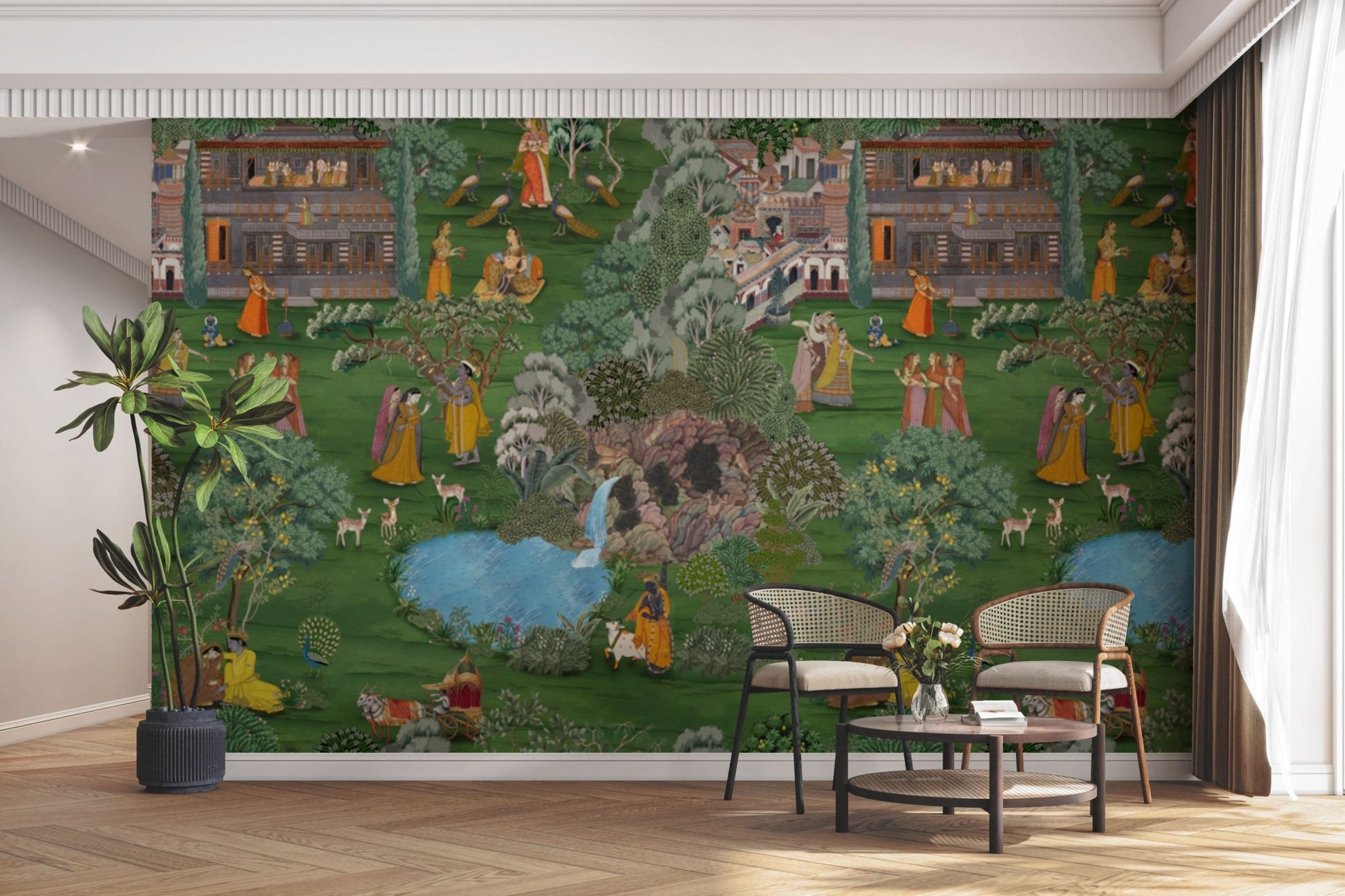 Krishna Leela story in artistic form

