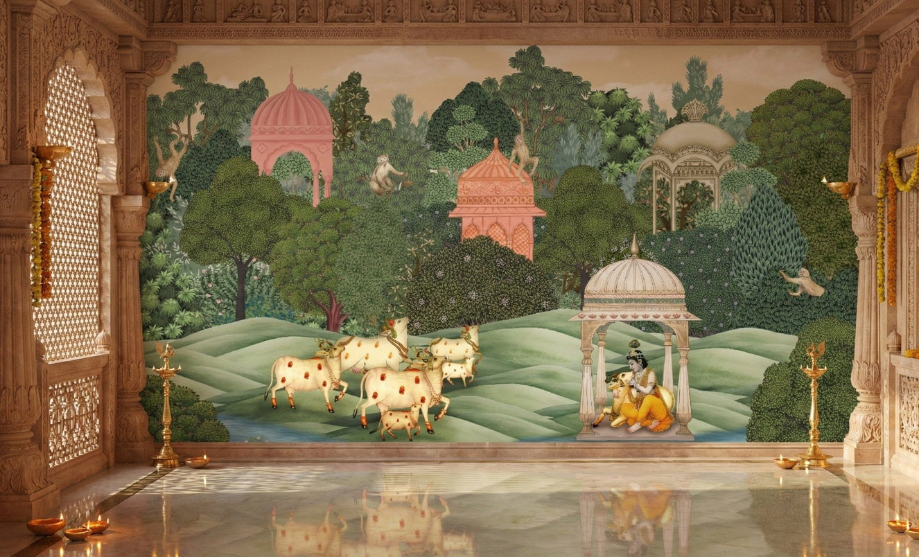 Krishna’s Sanctuary Wall Mural
