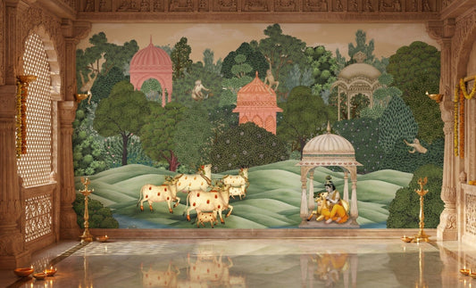 Krishna’s Sanctuary Wall Mural