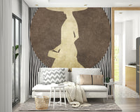 The mural covers a significant wall area.
