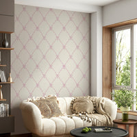 A wall mural of a peaceful lace and tassel pattern. GD3522

