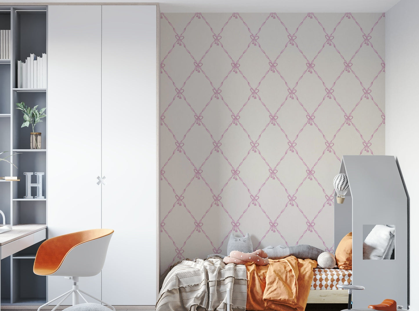 The colors are soft, muted tones of beige, white, and cream. GD3522

