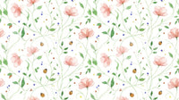 Lush garden ladybug wallpaper mural for a boutique interior, GD7662