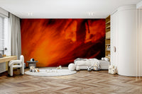 A contemplative Lag BaOmer wallpaper mural for a feature wall., GD4879