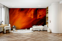 A contemplative Lag BaOmer wallpaper mural for a feature wall.

