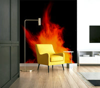 A beautiful mystical scene wall mural for a living room.

