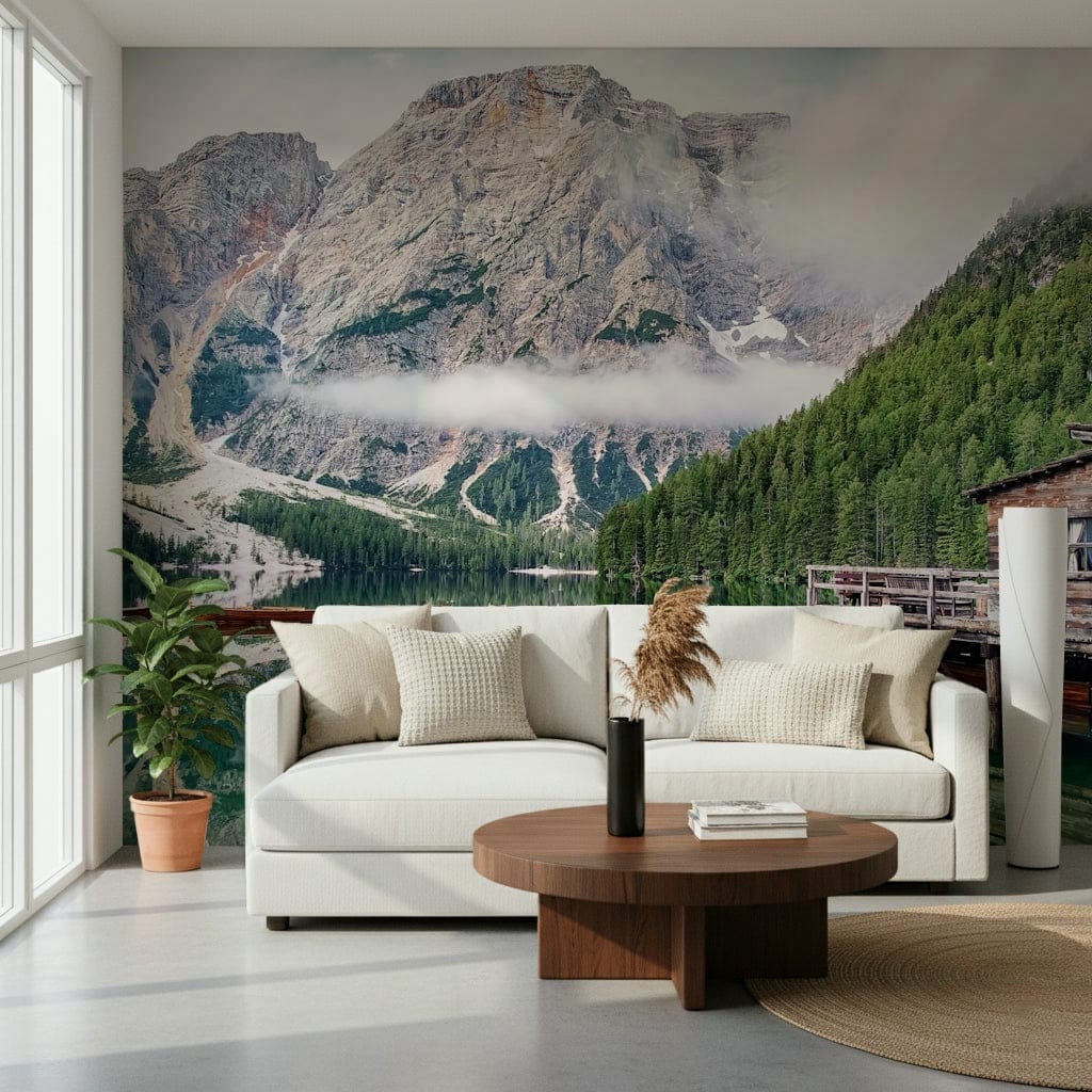 Lake Braies Calm Wall Mural