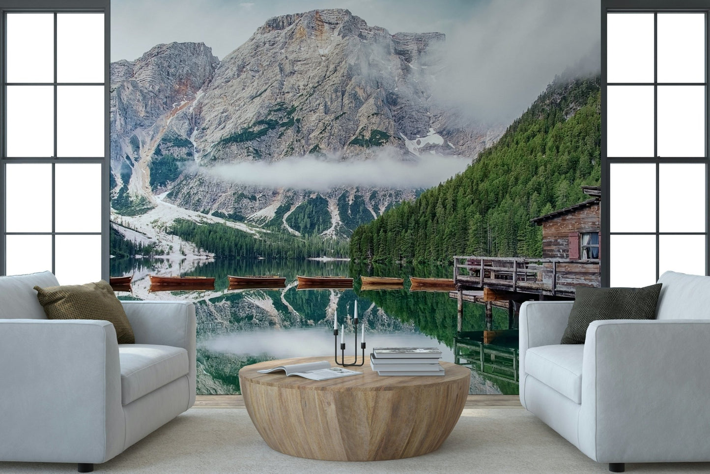 Lake Braies Calm Wall Mural
