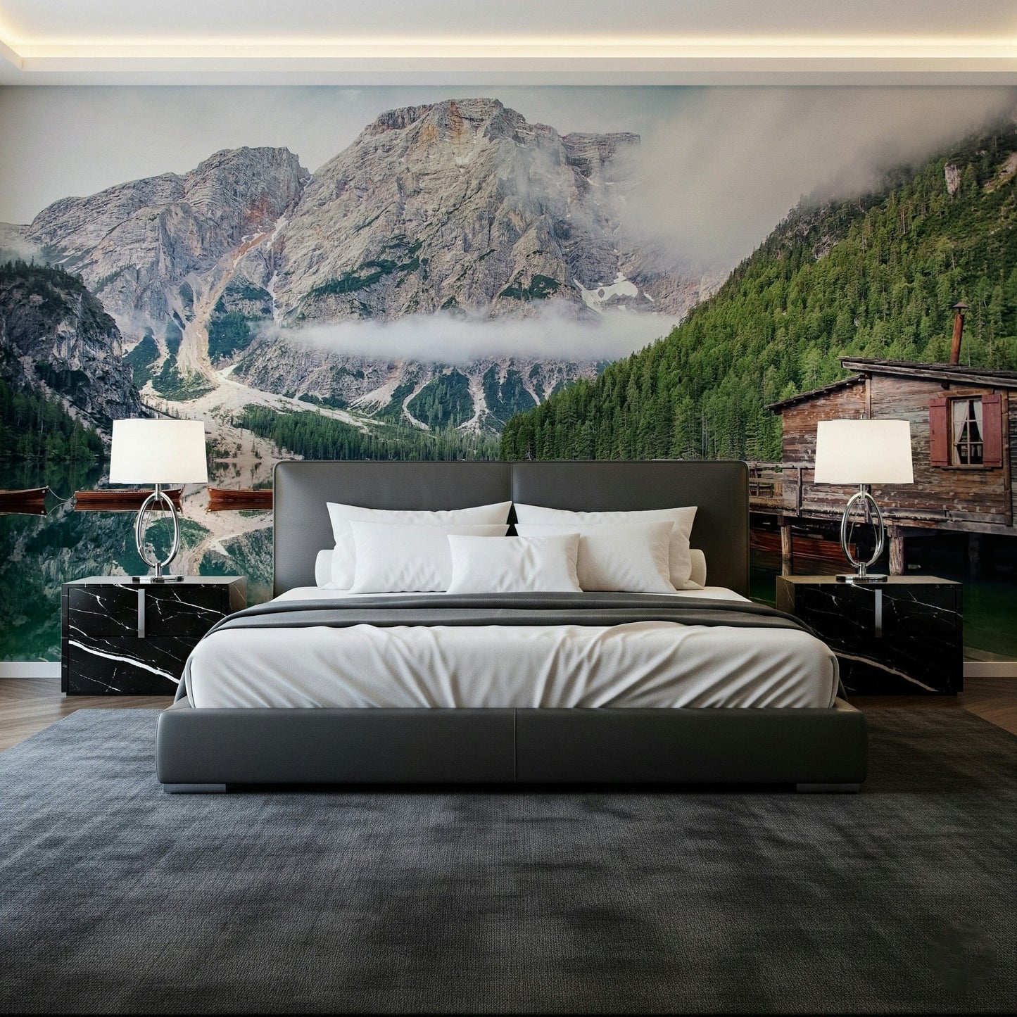 Lake Braies Calm Wall Mural