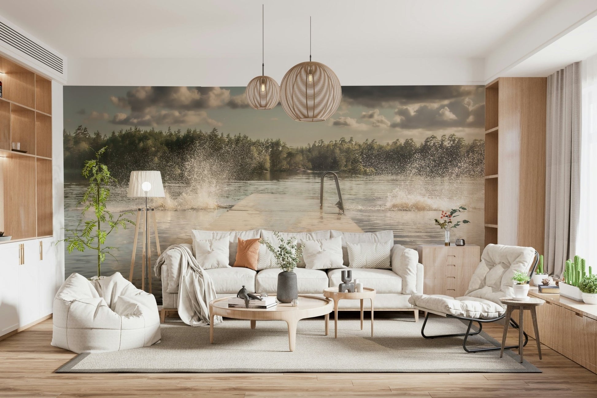 A classic abstract design wallpaper for walls.