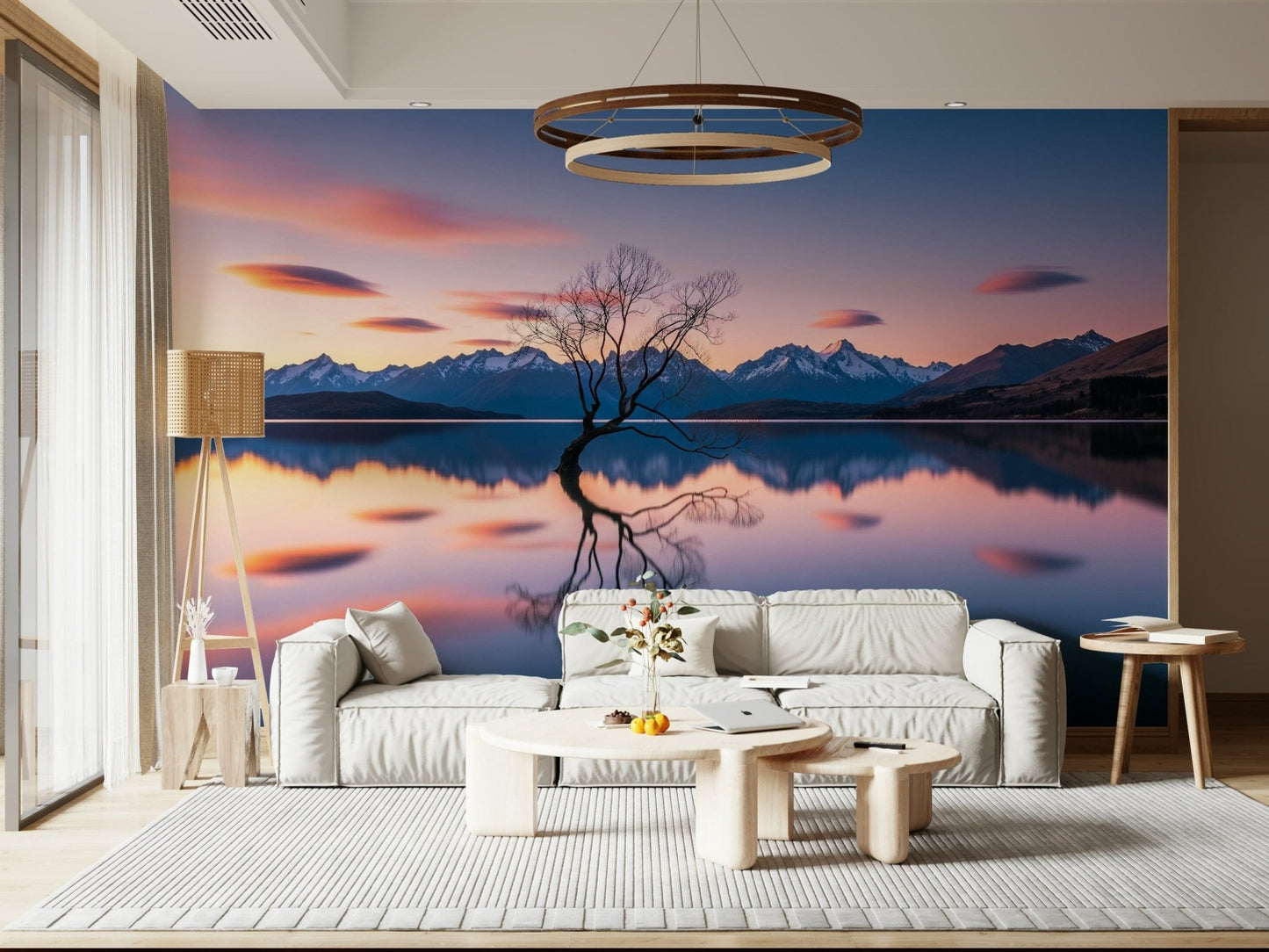Lake Serenity Dusk Wall Mural