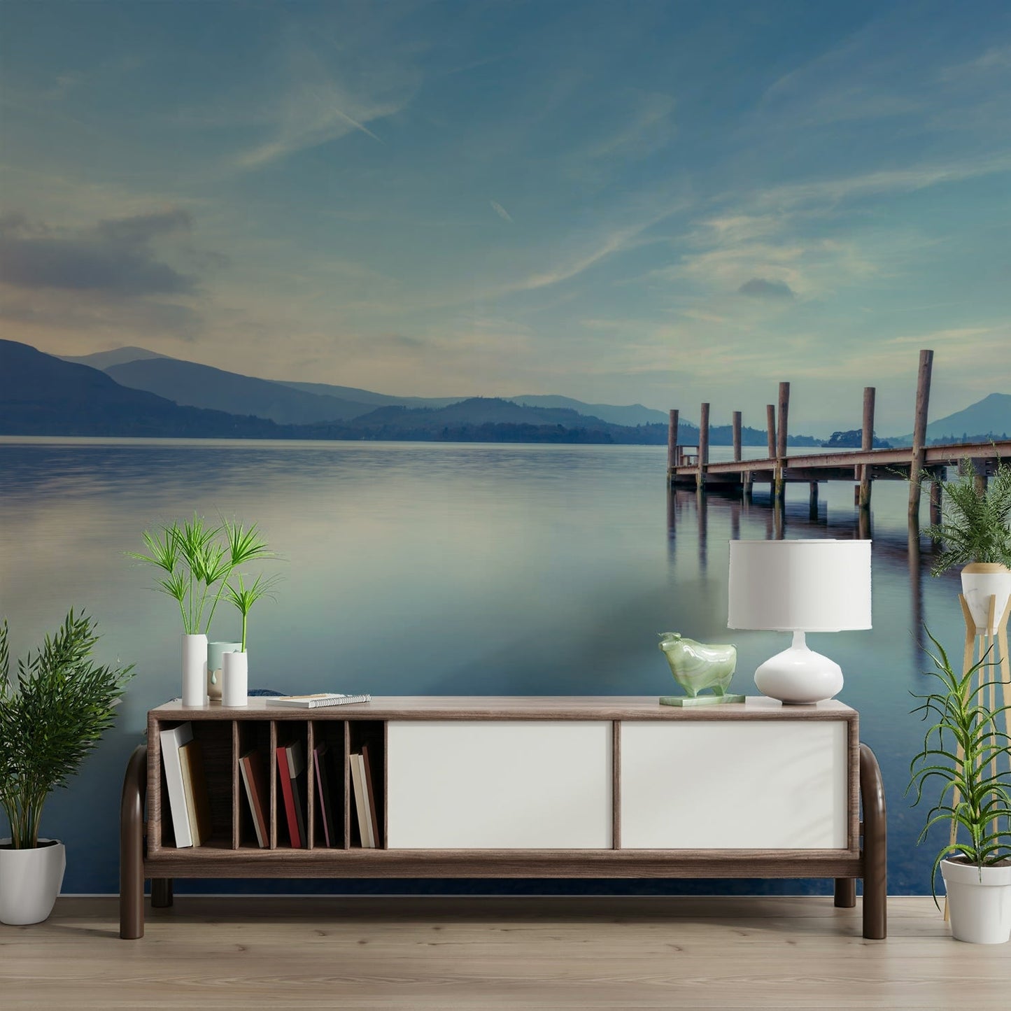 Soft focus of lake and nature.

