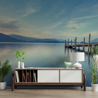 Soft focus of lake and nature.

