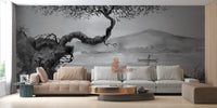 Watercolor Brushstrokes Lakeside View Wallpaper Murals - Giffywalls, A531