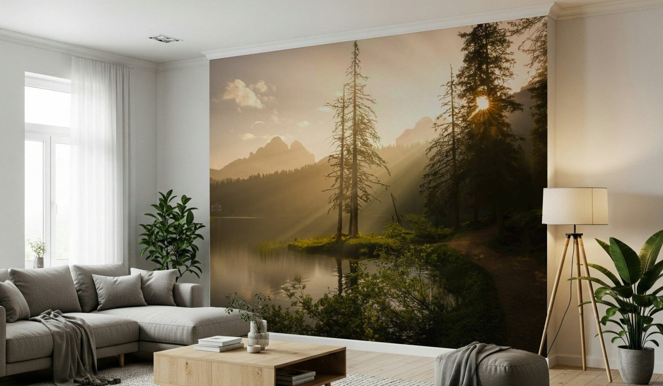 Lakeside Radiance Wall Mural