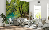 Scenic nature wallpaper featuring a quiet shore for a modern flat.