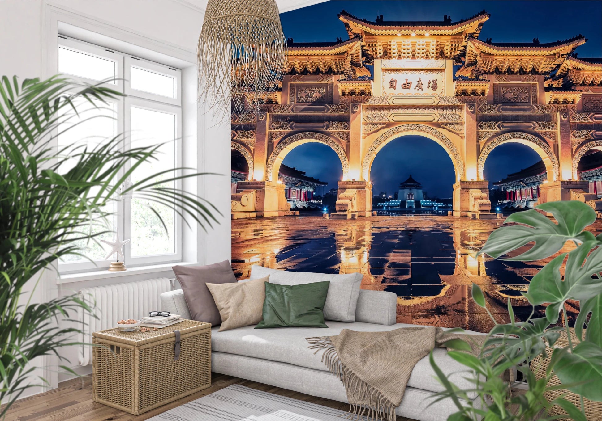 Cultural landmark of Taiwan wall art design.