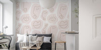 Modern face line wall decor AB-16
