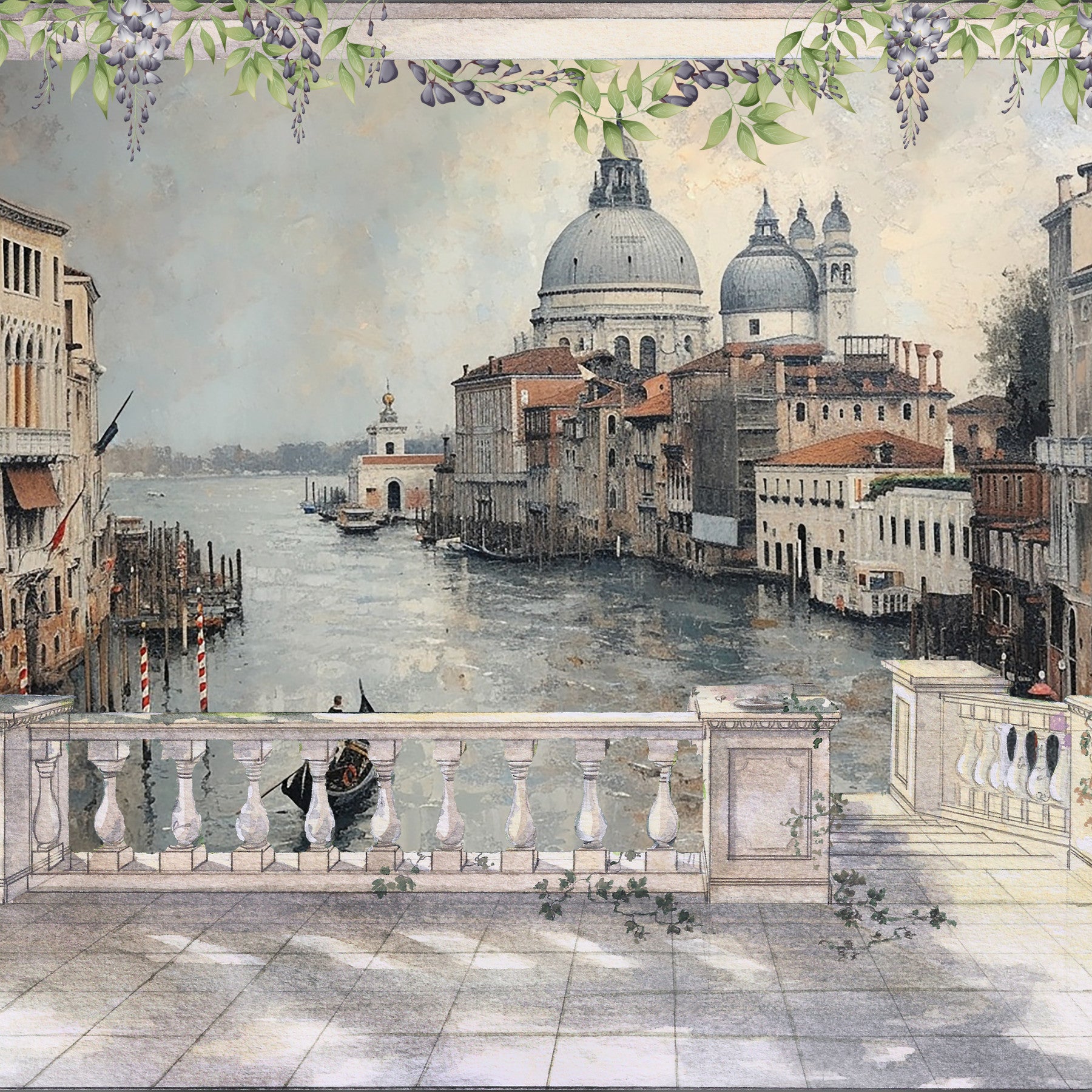 Venetian Canal View Wallpaper