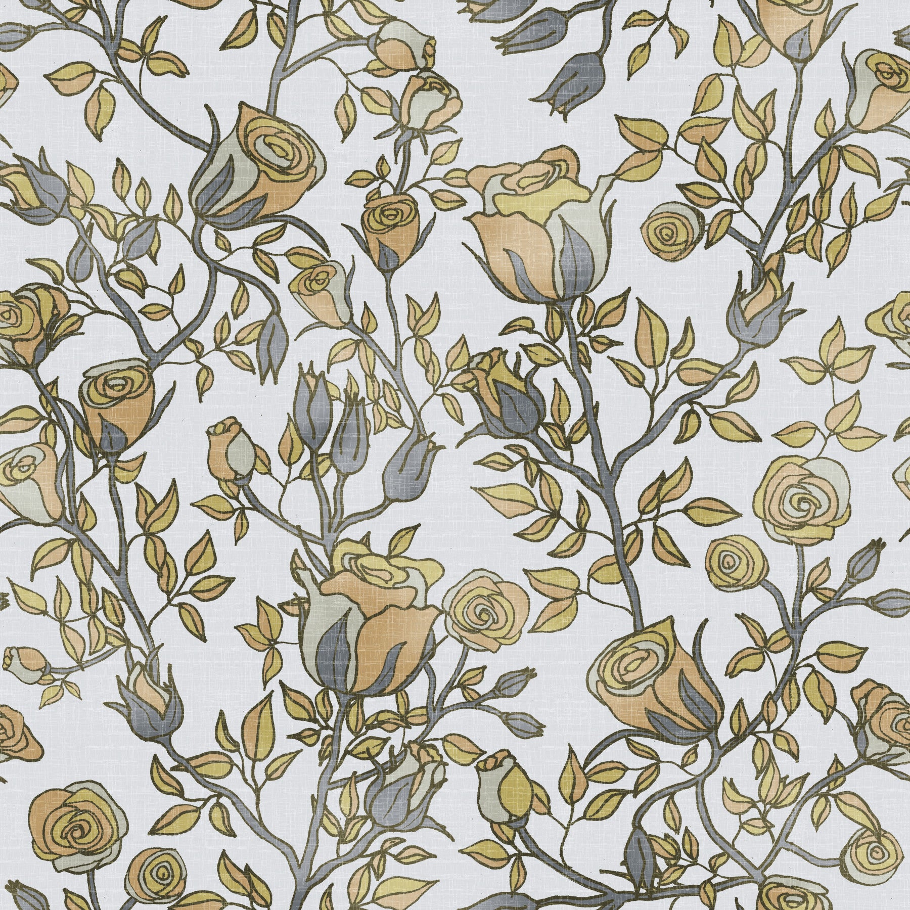Roses Tree Golden and Gray
