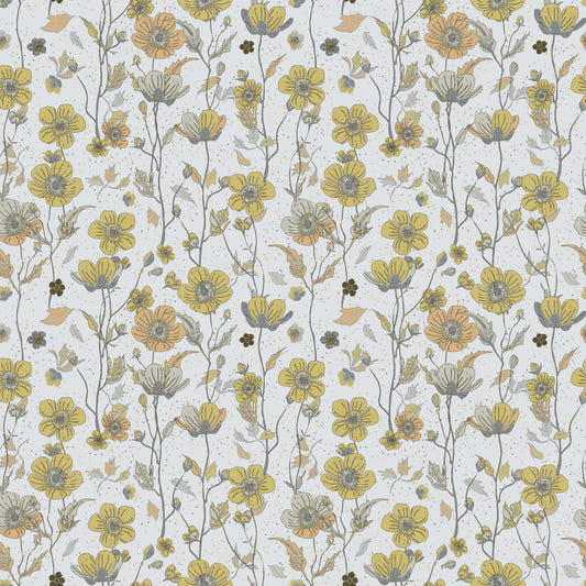 Buttercups Garden Golden and Gray