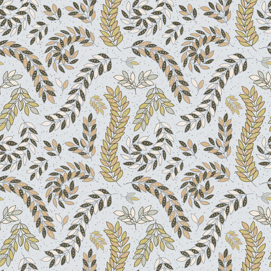 Vintage Foliage Golden and Gray