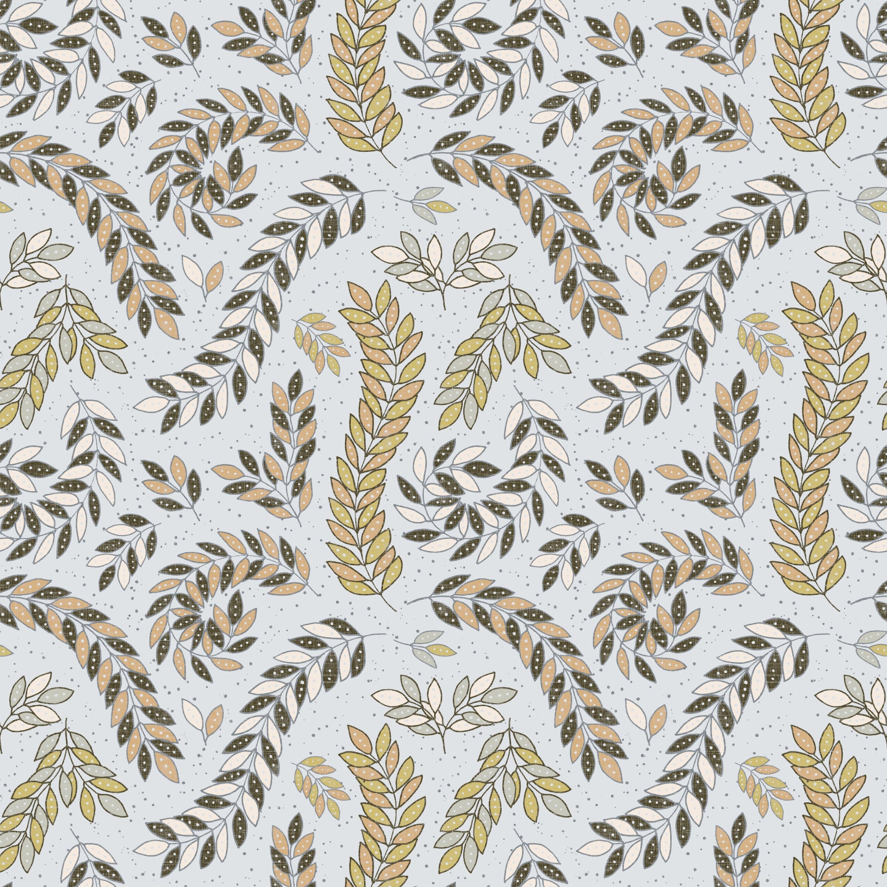 Vintage Foliage Golden and Gray