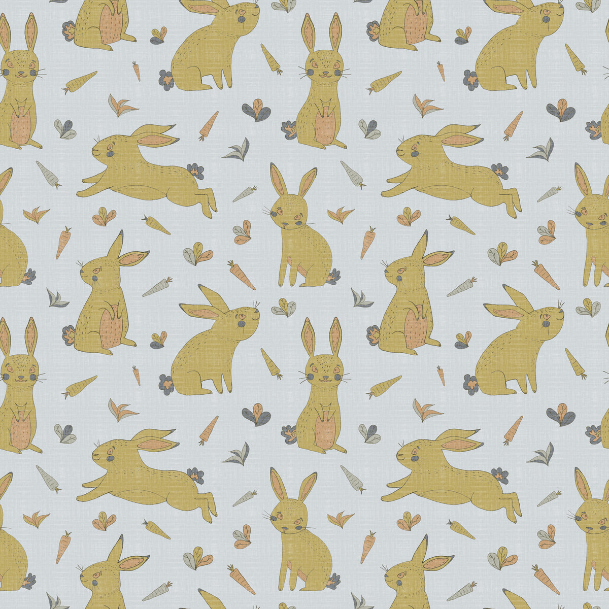 Bunnies and Rabbits Golden Gray in your room — zoomed
