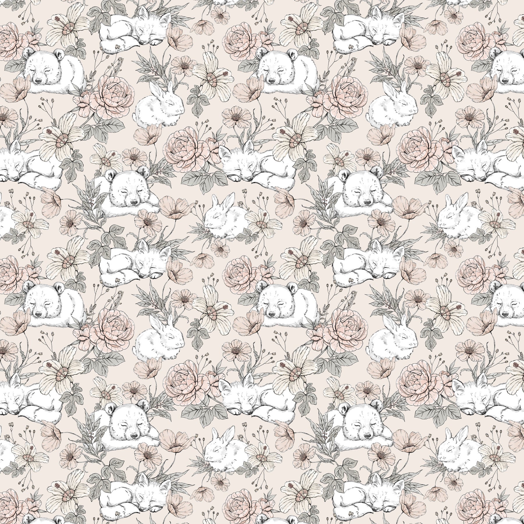 Sleeping Woodland beige