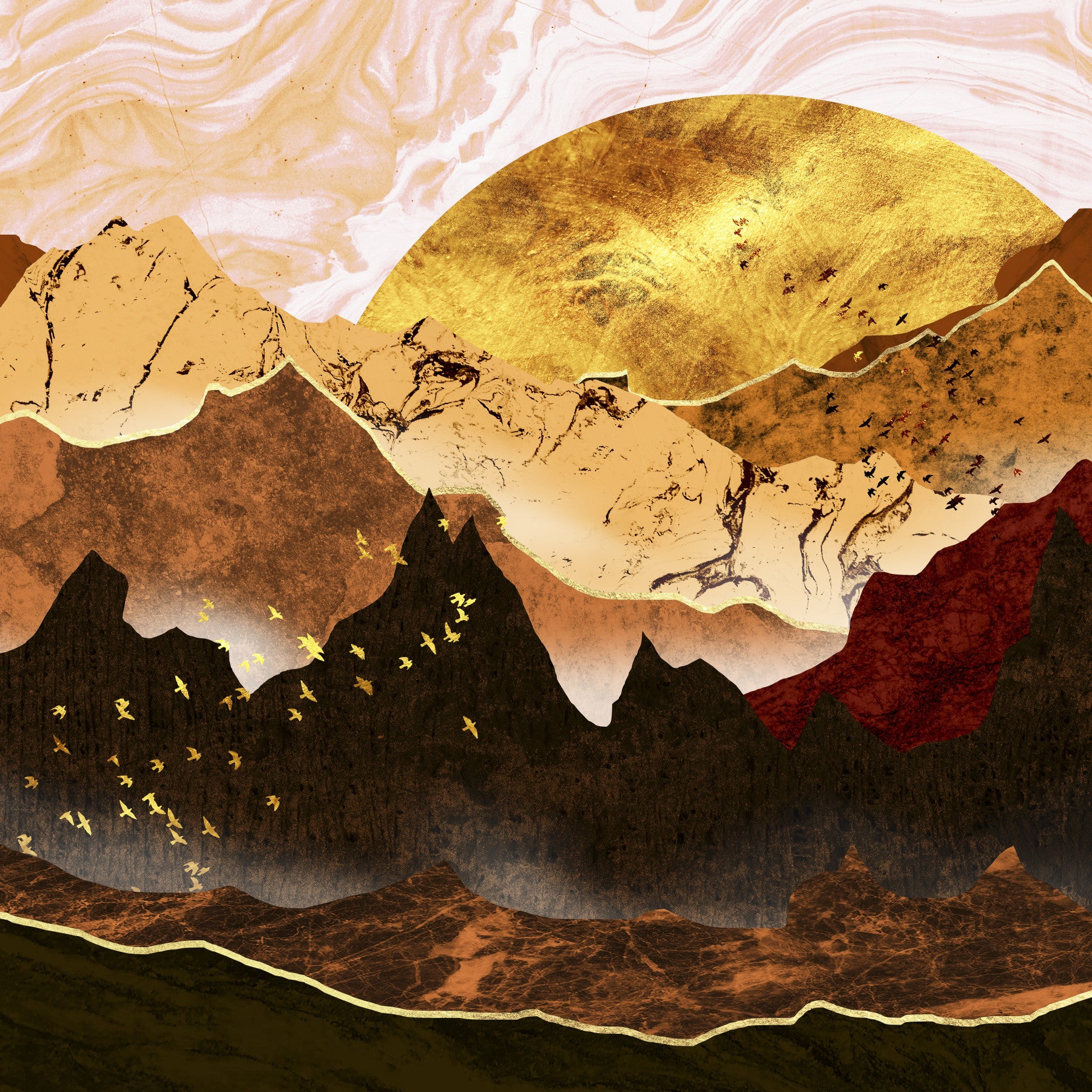 Golden Hour Mountains