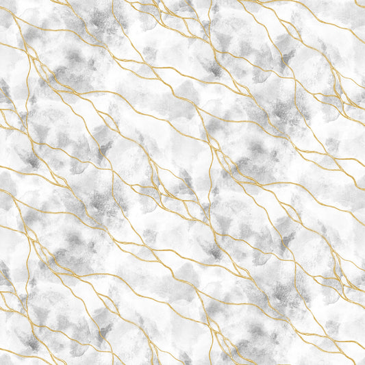 White Marble with golden veins