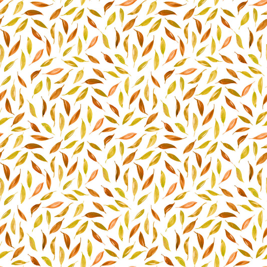 Fall scattered leaves