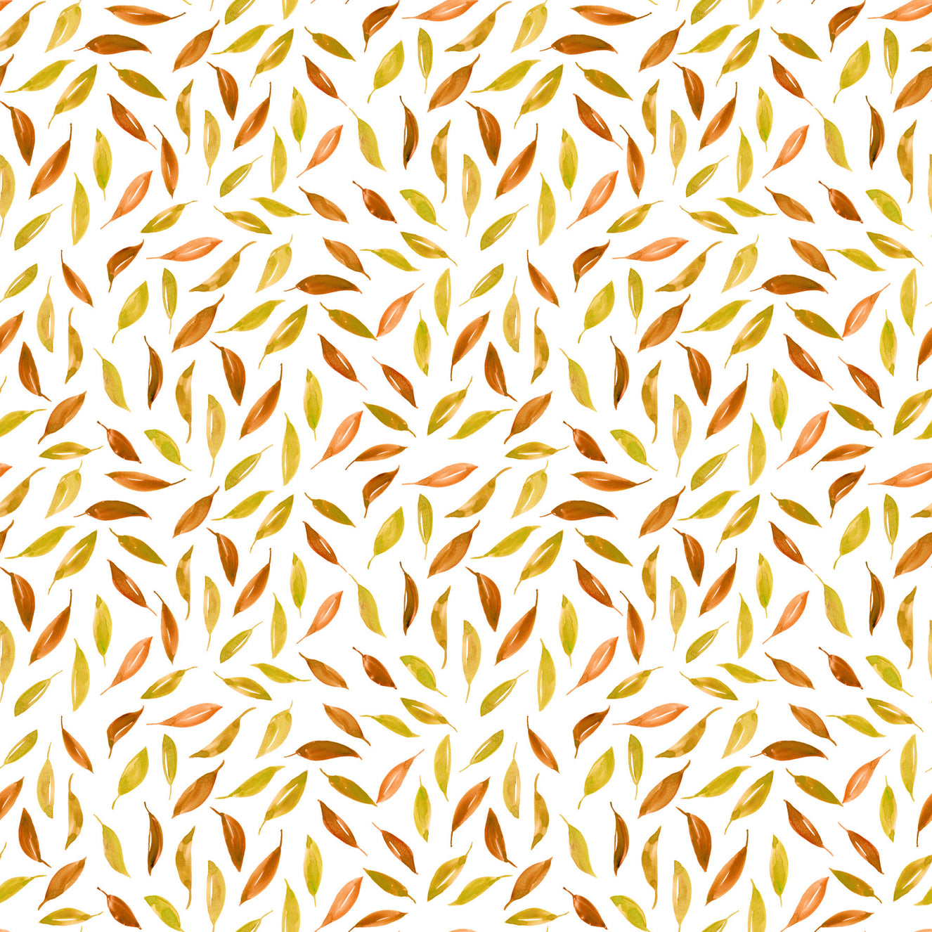 Fall scattered leaves