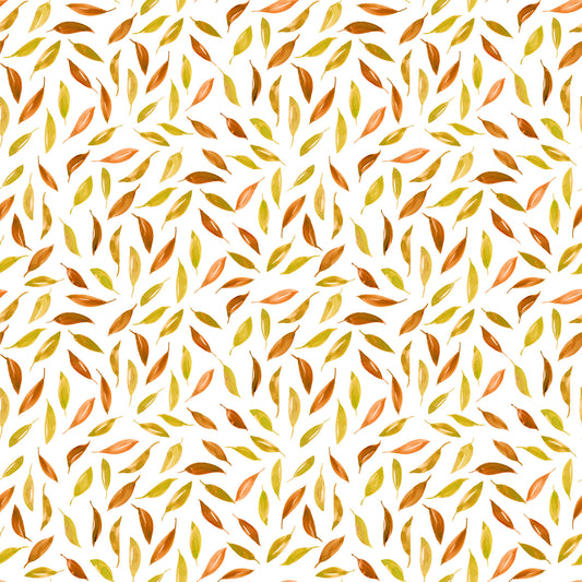 Fall scattered leaves