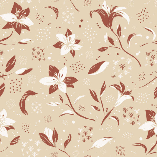 Cozy Cream Lilies