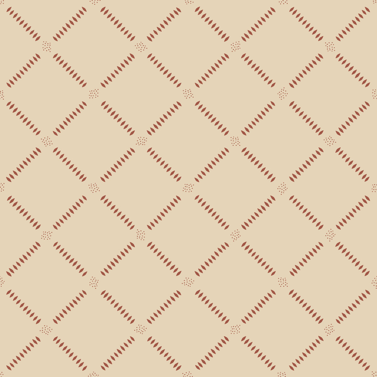 Cozy Cream Diamonds in your room — zoomed