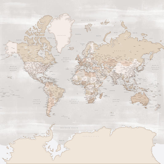 Rustic World Map Wallpaper